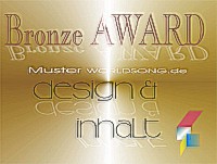 Der captain- music Award in Bronze für die Seite Bisch Basch Band